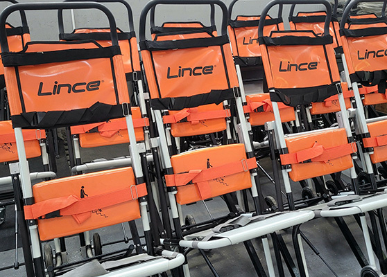 Cadeiras de resgate evacuação LINCE